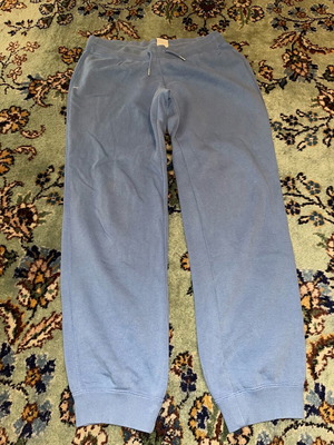 Nike cotton pants size M 38 like new, blue with bleach marks