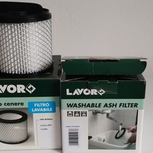 Lavor washable ash vacuum filters pack of 2 new