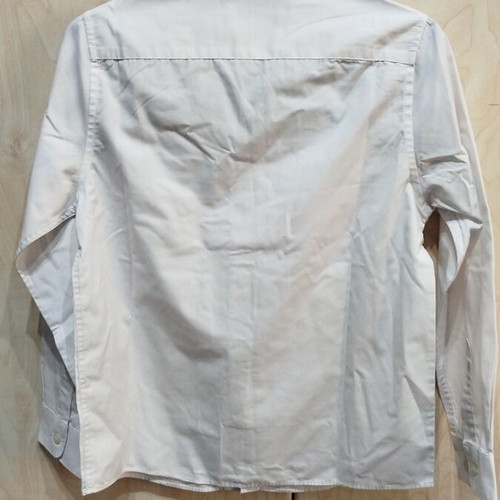 M&S School White Long-Sleeve Shirt Like New Age 6-7