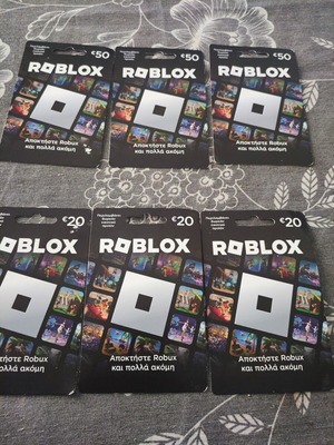 Roblox gift cards, new digital