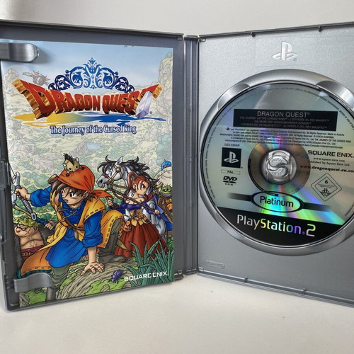 Dragon Quest The Journey of The Cursed King PlayStation 2 Platinum like new, English