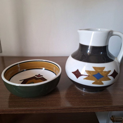 Tanagra ceramic jug and bowl used from Clara