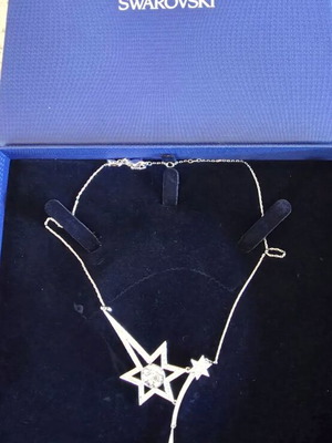 Swarovski κολιέ ασημί σαν καινούργιο