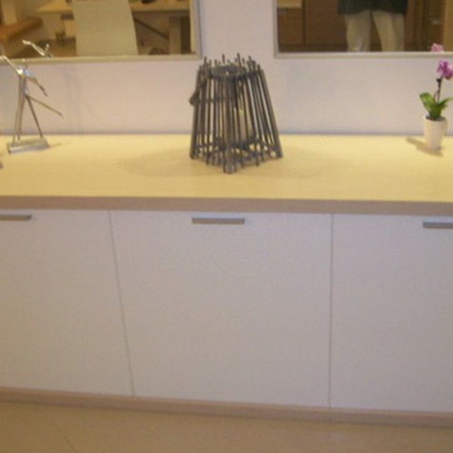 Neoset buffet like new, white with three cabinets