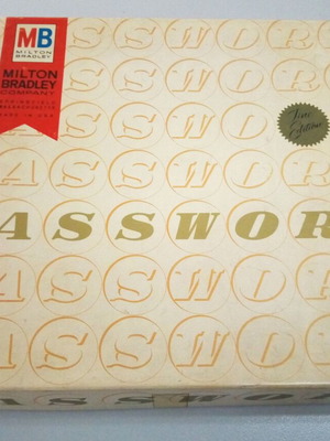 Password Fine Edition MB board game like new, Made in USA 1963