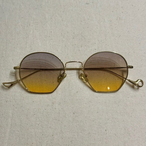 Eyepetizer Triomphe sunglasses like new, gold metal frame, ombré lenses