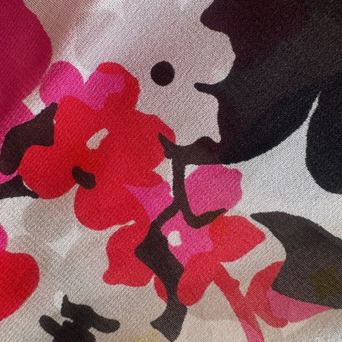 Silk chiffon 100% natural new 130 x 137