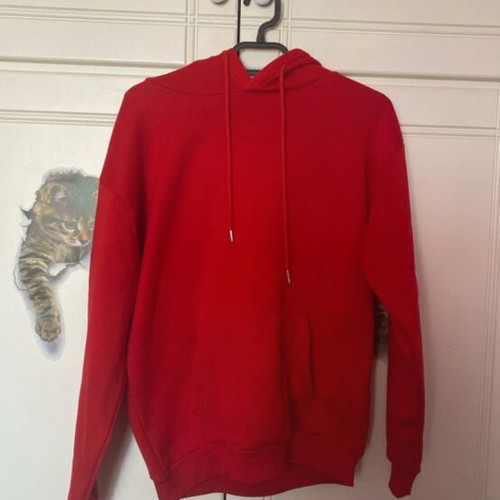 Shein red hoodie like new, size S