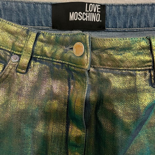 Φούστα Love Moschino τζιν ιριδίζουσα καινούργια, μέγεθος 42