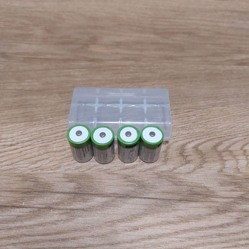 Smartools CR2 Rechargeable Batteries 3.7V Pack of 4 with USB-C and Case