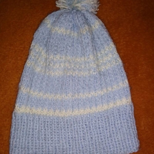 Woolen children's hat turquoise like new, one size