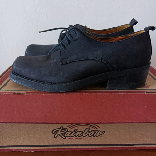 Vintage leather shoes Tsakiris size 38 like new, black