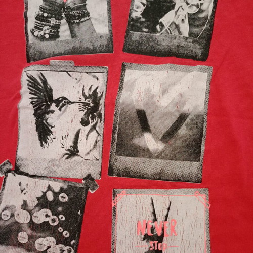 s.Oliver Kids T-shirt Never Stop Dreaming in Red like new, size 104-110