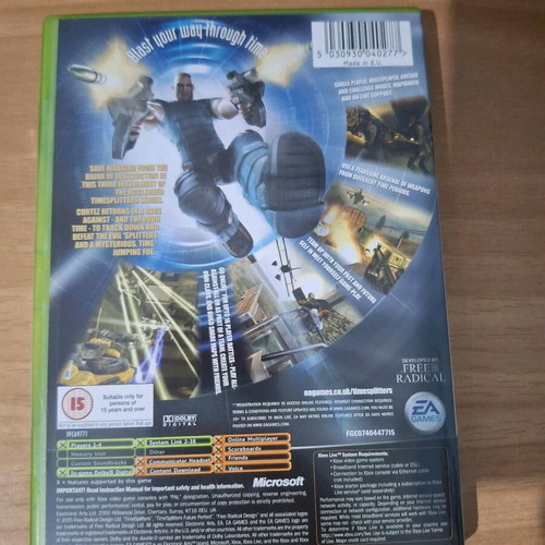 TimeSpltters Future Perfect Xbox Original like new