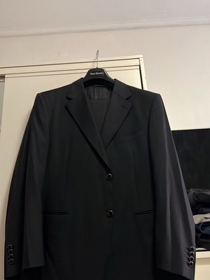 Ανδρικά κοστούμια Canali Made in Italy σαν καινούργια, μαύρο και μπλε, μέγεθος L, σετ 2