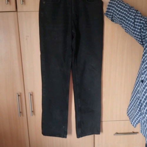 Zara black straight fit jeans like new, size S