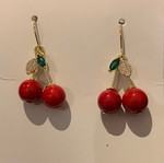 Cherry earrings new, cherry-shaped