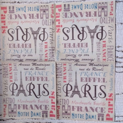 Decoupage napkins Paris new