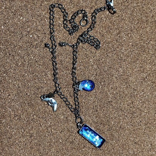 Starry Necklace with Pendants stainless steel, like new
