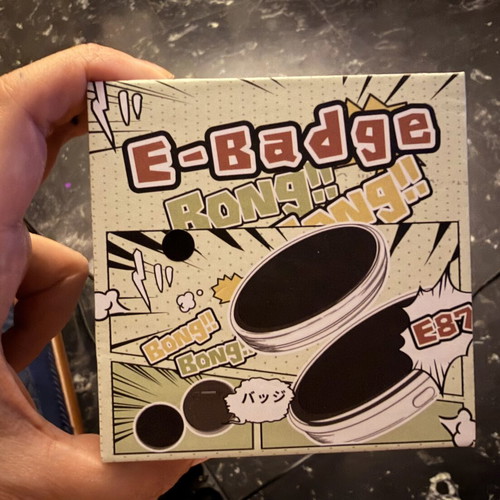 E badge electronic pin new