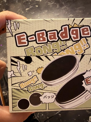 E badge electronic pin new