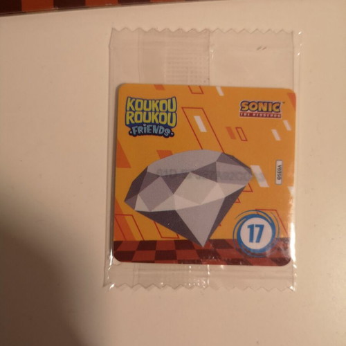 Sticker Number 17 KoukouRoukou Sonik with Album new