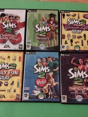 The Sims 2 PC CD ROM pack of six, like new