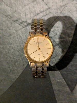 Orient quartz 8k ρολόι χειρός μεταχειρισμένο, ιαπωνικής κατασκευής