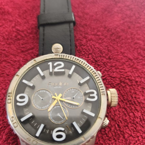 Freeline men's watch used, black and gold