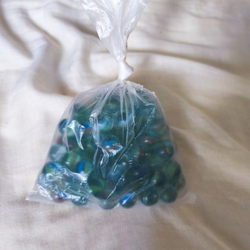 Glass marbles like new, 320 gr