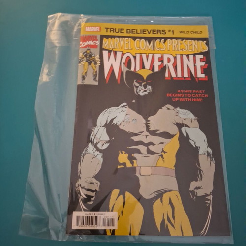 Marvel Wolverine collectible comic book, English