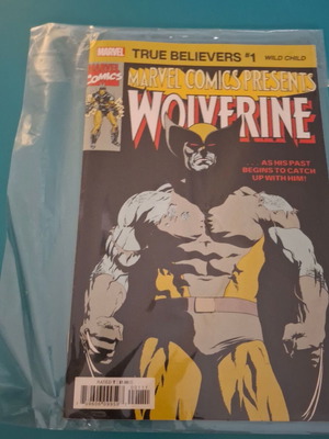 Marvel Wolverine collectible comic book, English