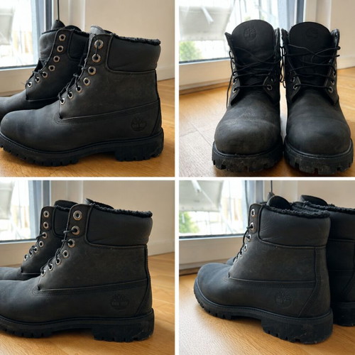 Timberland Premium 6 Inch Boots black used, size 43