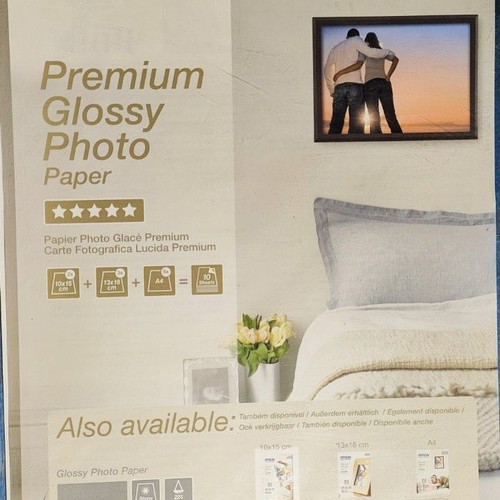 Epson Glossy Photo Papers Packs Original in excellent condition, sizes A4, 10x15, 13x18, 10 pcs