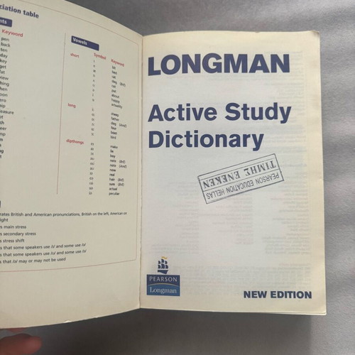 Longman Active Study Dictionary used with CD, English