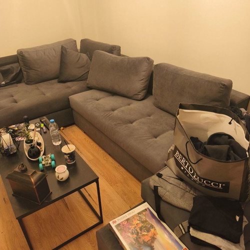 Corner sofa in U shape