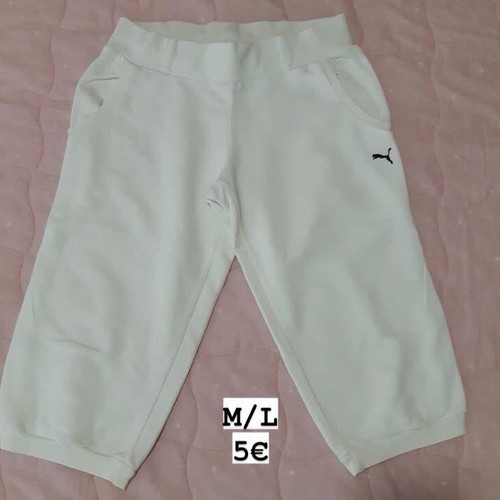 Puma pants white like new, size M/L