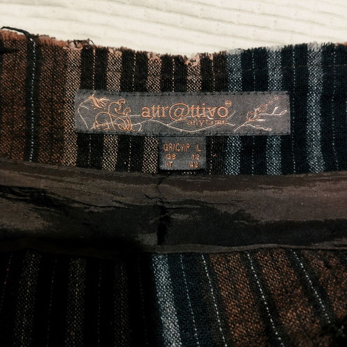 Attrattivo skirt brown-black used, size L