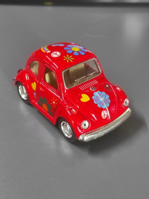 Volkswagen Beetle 1:32 Pull Back vintage μεταχειρισμένο παιχνίδι