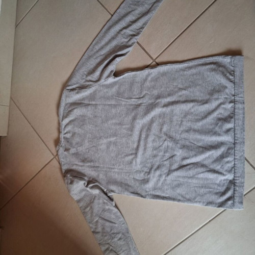 Miss Ebita blouse used gray with print for 10 years old