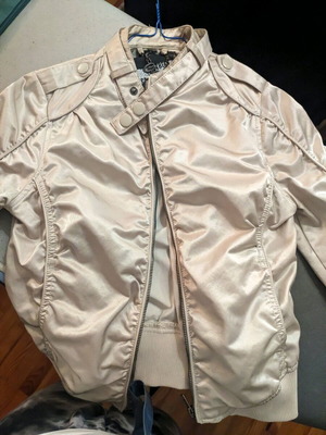 Satin jacket like new, beige, size S