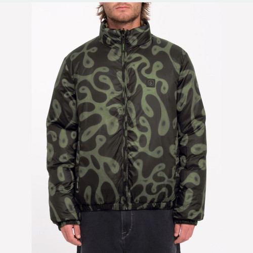 Volcom Zephyr Wallstone Reversible Jacket new, men's winter green M
