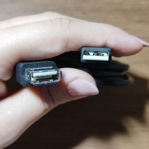 USB 2.0 Extension Cable Male to Female like new, black