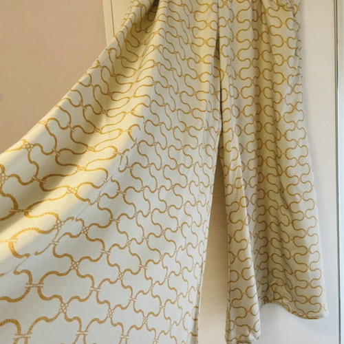 Nadia Rapti wide crop pants like new, beige gold