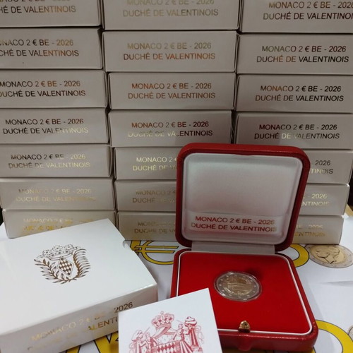 Monaco 2 Euro 2026 Duche de Valentinois Proof coin