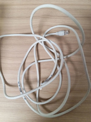 Cat6 Ethernet network cable grey used, 3 meters