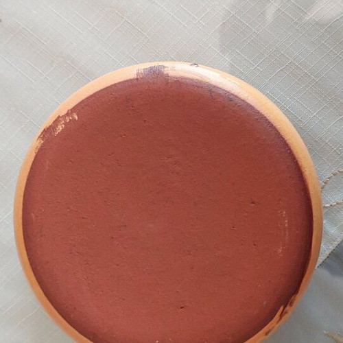 Decorative clay ashtray like new