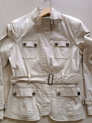 Zara σακάκι καμπαρντίνα εκρού Small like new