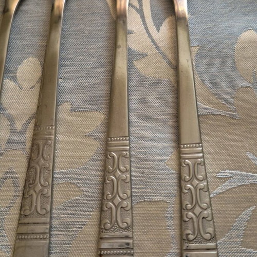 Vintage stainless steel Rogers Casa Vista cutlery set used, 17 pieces