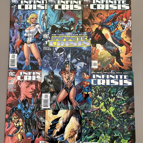 Infinite Crisis #1-7 comic set with Jim Lee covers